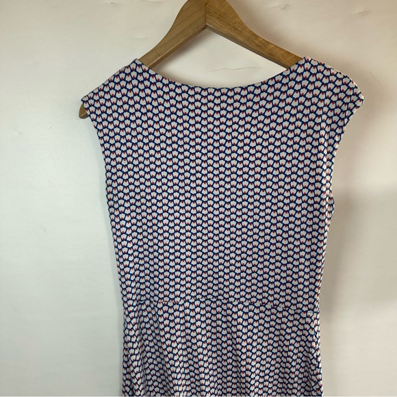 Boden Chic Blue and White Patterned Dress - Picture 5 of 5